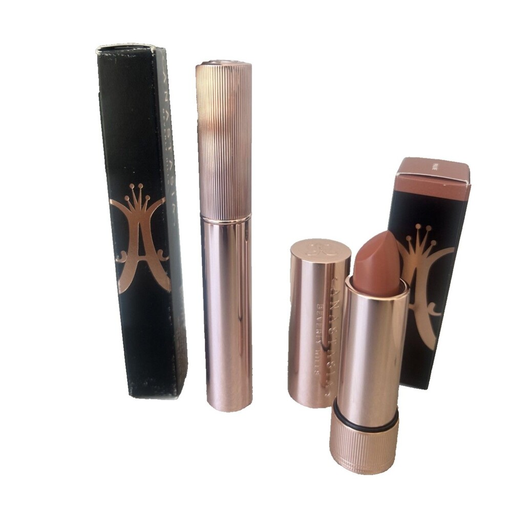 Anastasia Beverly Hills BUNDLE Satin Lipstick Praline & Brow Genius Brow Serum